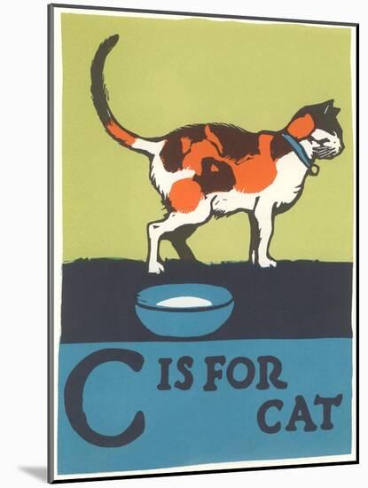 C is for Cat-null-Mounted Art Print