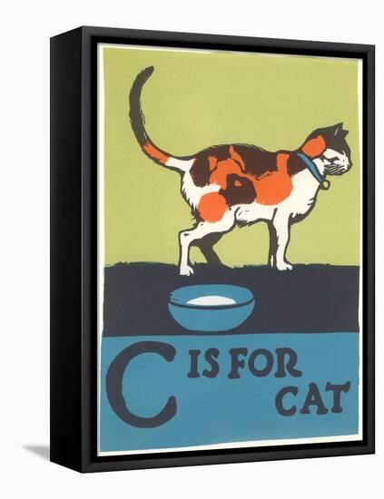 C is for Cat-null-Framed Stretched Canvas