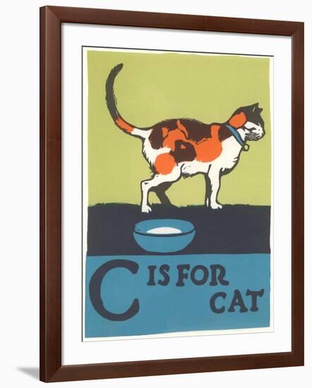 C is for Cat-null-Framed Art Print