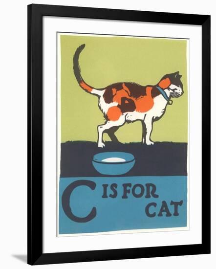 C is for Cat-null-Framed Art Print