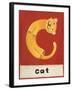 C is for Cat-Chariklia Zarris-Framed Art Print