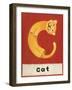 C is for Cat-Chariklia Zarris-Framed Art Print