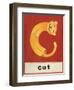 C is for Cat-Chariklia Zarris-Framed Art Print