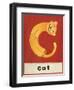 C is for Cat-Chariklia Zarris-Framed Art Print