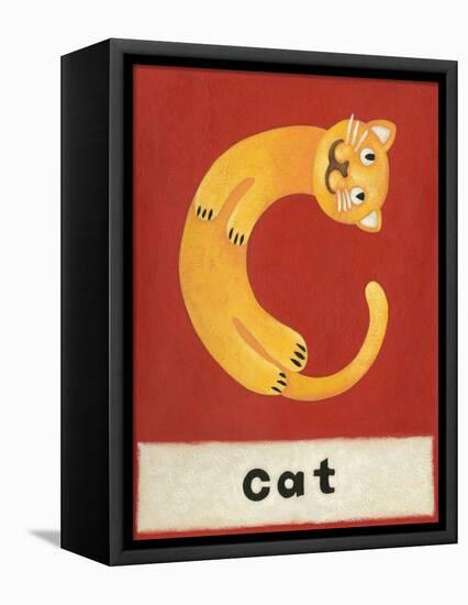 C is for Cat-Chariklia Zarris-Framed Stretched Canvas