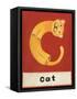 C is for Cat-Chariklia Zarris-Framed Stretched Canvas