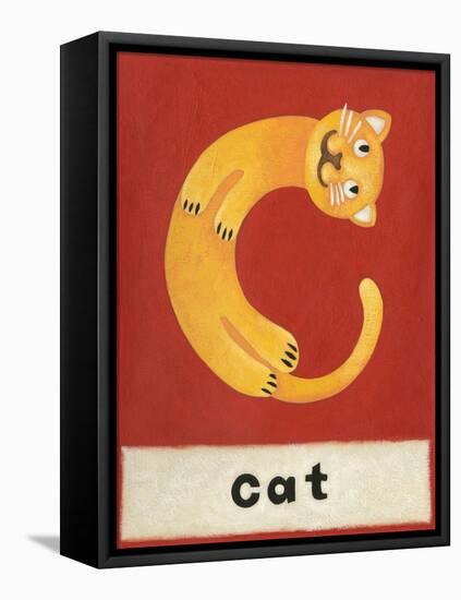 C is for Cat-Chariklia Zarris-Framed Stretched Canvas