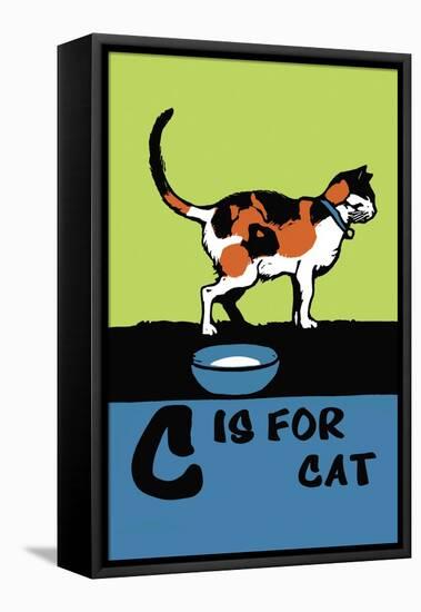 C is for Cat-Charles Buckles Falls-Framed Stretched Canvas
