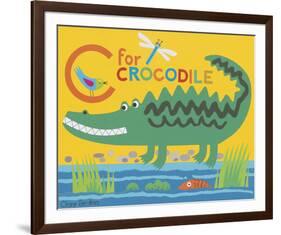 C is for Clara Crocodile-Clare Beaton-Framed Giclee Print