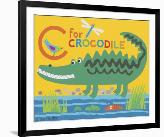 C is for Clara Crocodile-Clare Beaton-Framed Giclee Print