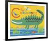 C is for Clara Crocodile-Clare Beaton-Framed Giclee Print