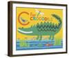 C is for Clara Crocodile-Clare Beaton-Framed Giclee Print