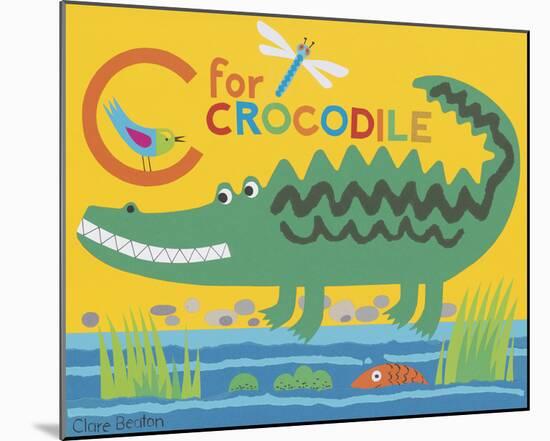 C is for Clara Crocodile-Clare Beaton-Mounted Giclee Print