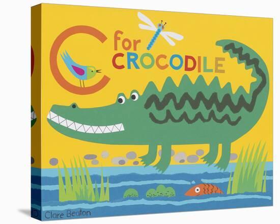 C is for Clara Crocodile-Clare Beaton-Stretched Canvas