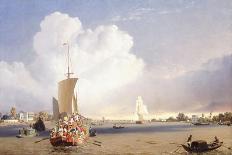 Shipping on the Hooghly River, Calcutta, 1852-C.J. Martin-Framed Premium Giclee Print