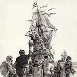 John Wilkes, Seen Here Returning from Paris, Being Saved from Arrest by a Mob of Citizens-C.l. Doughty-Giclee Print