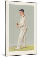 C M Wells English Cricketer Seen Here About to Bowl-Spy (Leslie M. Ward)-Mounted Art Print