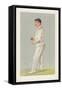 C M Wells English Cricketer Seen Here About to Bowl-Spy (Leslie M. Ward)-Framed Stretched Canvas