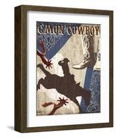 C'mon Cowboy-Tandi Venter-Framed Art Print