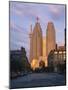 C.N.Tower and City Centre Skyscraper at Dawn, Toronto, Ontario, Canada, North America-Rainford Roy-Mounted Photographic Print