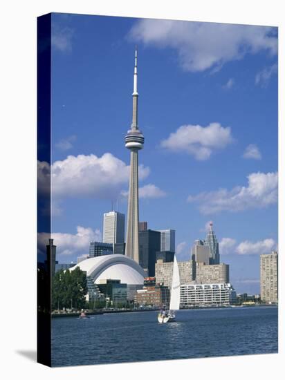 C.N.Tower and the Toronto Skyline, Ontario, Canada, North America-Rainford Roy-Stretched Canvas