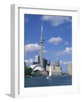 C.N.Tower and the Toronto Skyline, Ontario, Canada, North America-Rainford Roy-Framed Photographic Print