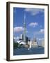 C.N.Tower and the Toronto Skyline, Ontario, Canada, North America-Rainford Roy-Framed Photographic Print