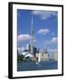 C.N.Tower and the Toronto Skyline, Ontario, Canada, North America-Rainford Roy-Framed Photographic Print