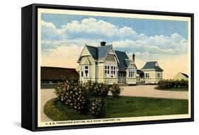 C&O Passenger Station, Old Point Comfort, Virginia, 1915-null-Framed Stretched Canvas