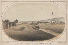 Military Post and City of Walla-Walla, W.T. in 1862, 1863-C. Sohon-Giclee Print