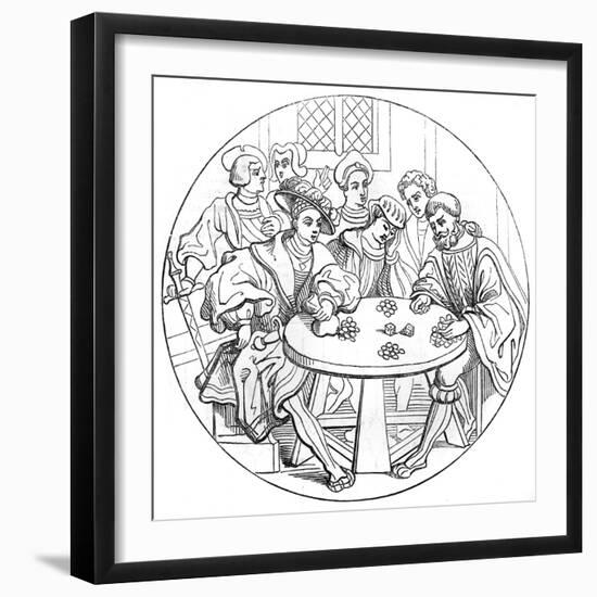 C16 Gambling with Dice-null-Framed Photographic Print