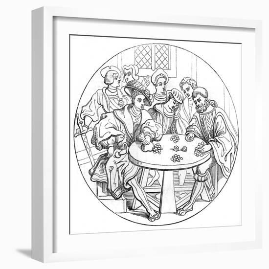 C16 Gambling with Dice-null-Framed Photographic Print