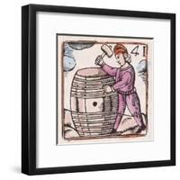 C17 Cooper, Woodcut, 41-null-Framed Art Print