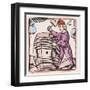 C17 Cooper, Woodcut, 41-null-Framed Art Print