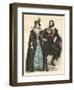 C17 Dutch Couple-null-Framed Art Print