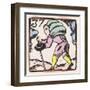 C17 Porter, Woodcut, 37-null-Framed Art Print