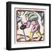 C17 Porter, Woodcut, 37-null-Framed Art Print