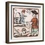 C17 Rope Maker, Woodcut-null-Framed Art Print