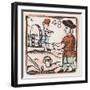 C17 Rope Maker, Woodcut-null-Framed Art Print