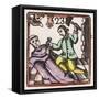 C17 Sculptor, Woodcut, 23-null-Framed Stretched Canvas