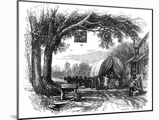 C18 Wagon at Inn-T Creswick-Mounted Art Print