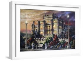 C41 Castle, Two Knights-D. Rusty Rust-Framed Giclee Print