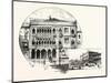 Ca' D'Oro Palace on the Grand Canal (Left) Palace of the Doges (Right) Venice-null-Mounted Giclee Print