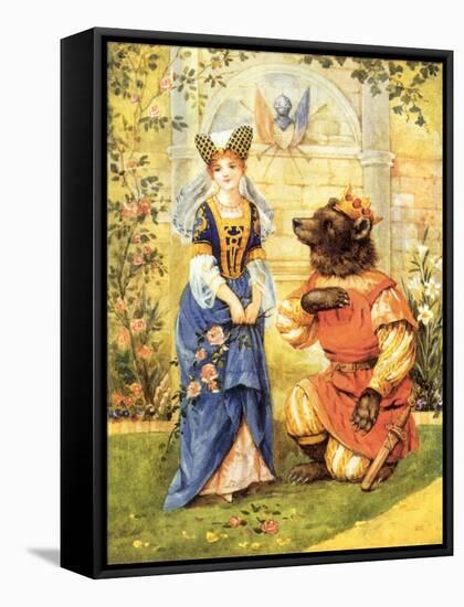 CA Fairy 13-Vintage Apple Collection-Framed Stretched Canvas