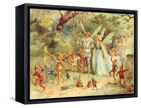 CA Fairy 21-Vintage Apple Collection-Framed Stretched Canvas