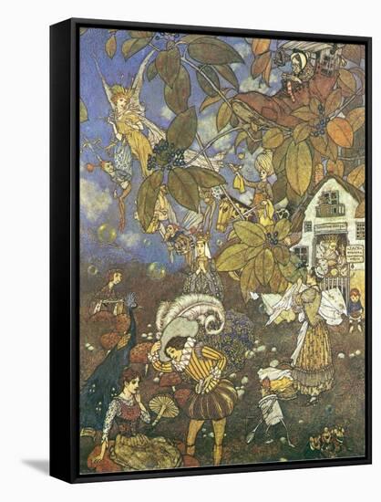 CA Fairy 30-Vintage Apple Collection-Framed Stretched Canvas