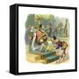 CA Fairy 60-Vintage Apple Collection-Framed Stretched Canvas