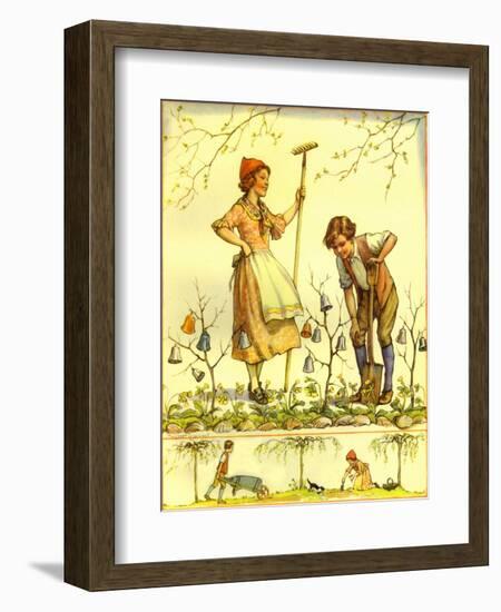 CA Fairy 72-Vintage Apple Collection-Framed Giclee Print