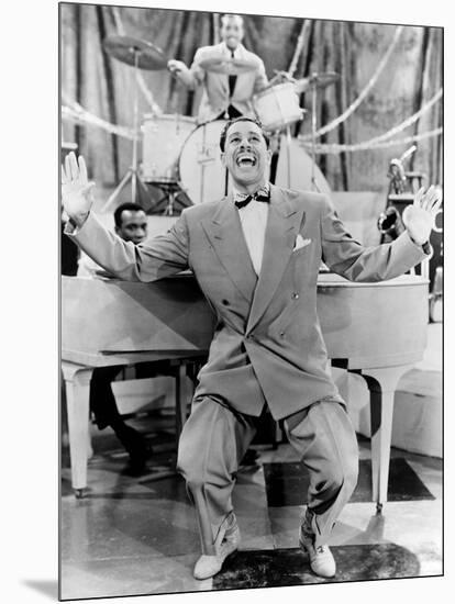 Cab Calloway, Flamboyant African America Bandleader and Singer with His Orchestra, 1957-null-Mounted Art Print