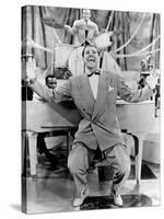 Cab Calloway, Flamboyant African America Bandleader and Singer with His Orchestra, 1957-null-Stretched Canvas